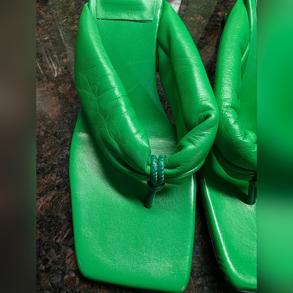 Day Birger et Mikkelsen Nathalie- Strap Sandal (bright green leather heels) - Picture 3 of 14